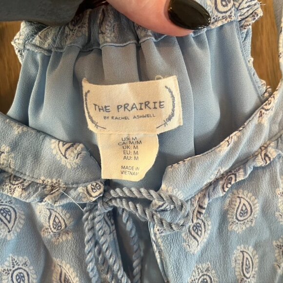 The Prairie Boho Rachel Ashwell Paisley Ruffle Hem Maxi Dress Medium - Picture 9 of 13